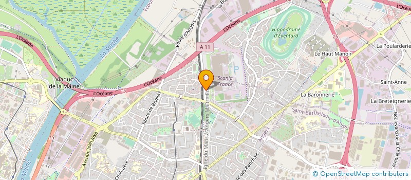 localisation de l'entreprise TACHY EXPERTS à ANGERS