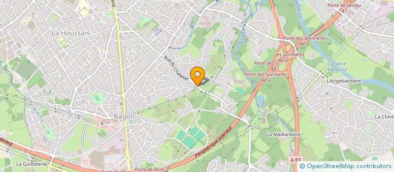 localisation de l'entreprise TACIN.M44  REZE