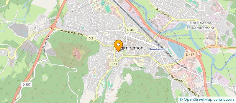 localisation de l'entreprise TACK  GERARDMER