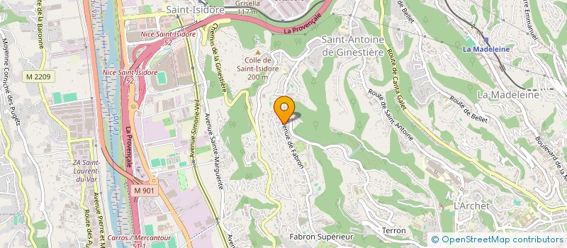 localisation de l'entreprise TACKSAIL à NICE