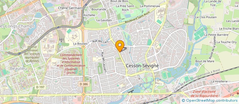 localisation de l'entreprise TACKSET à CESSON-SEVIGNE