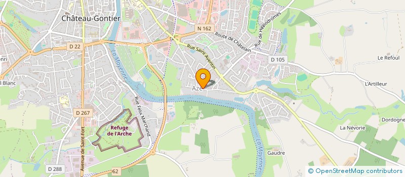 localisation de l'entreprise TACOL  CHATEAU-GONTIER-SUR-MAYENNE