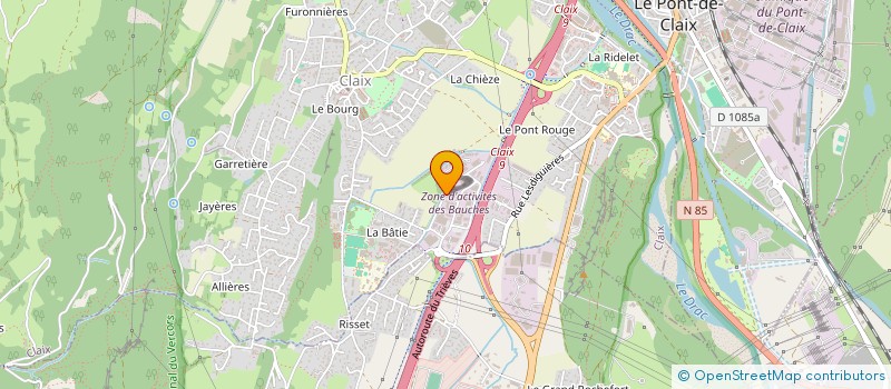 localisation de l'entreprise TACQUET SOUDURE à CLAIX