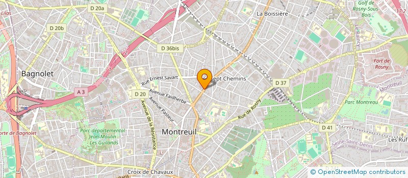 localisation de l'entreprise TACRE FORCE à MONTREUIL