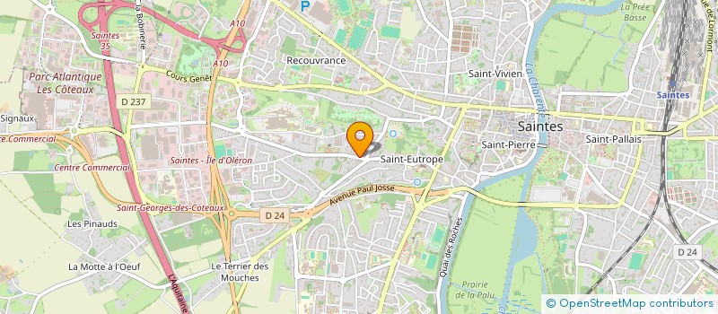 localisation de l'entreprise TACSAM à SAINTES