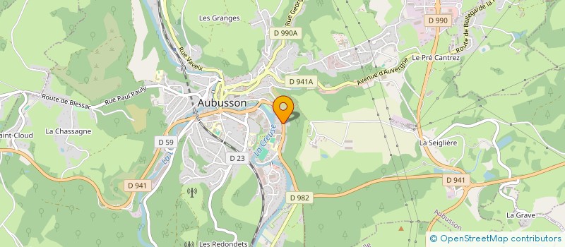 localisation de l'entreprise TACTAC BOUMBOUM à AUBUSSON