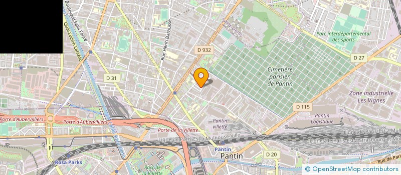 localisation de l'entreprise TACTIC  PANTIN