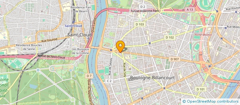 localisation de l'entreprise TACTIC à BOULOGNE-BILLANCOURT