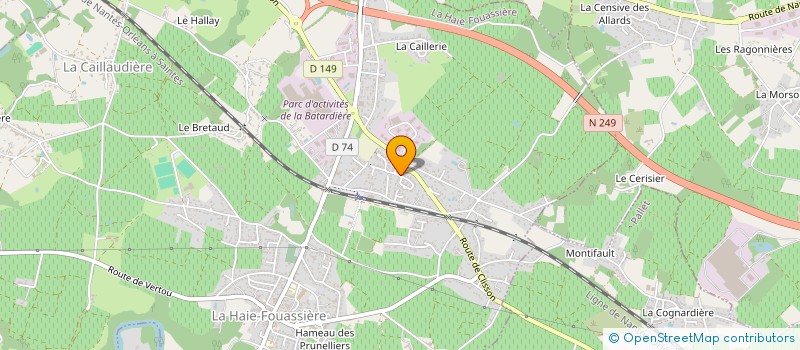 localisation de l'entreprise TACTIC à REZE