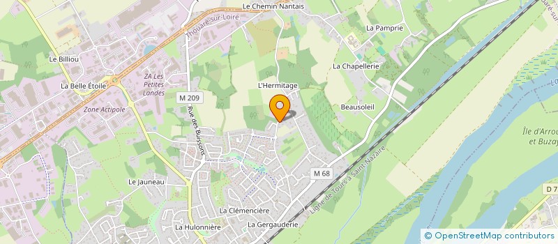localisation de l'entreprise TACTIKBOIS à THOUARE-SUR-LOIRE