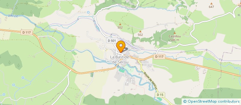 localisation de l'entreprise TACTILE à LA BASTIDE-DE-SEROU