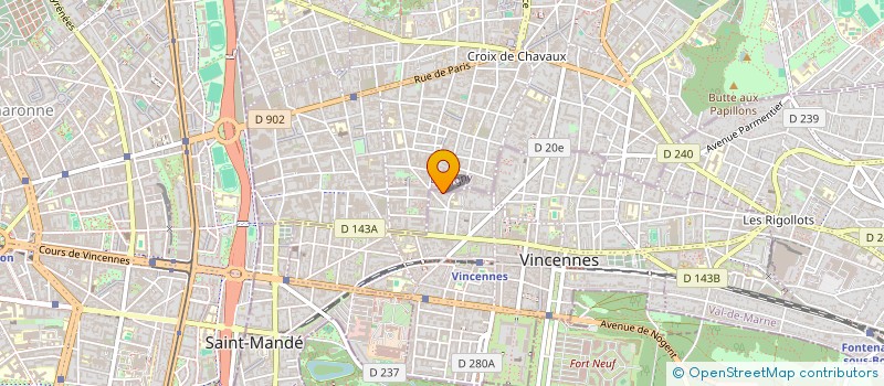 localisation de l'entreprise TACTIS à VINCENNES