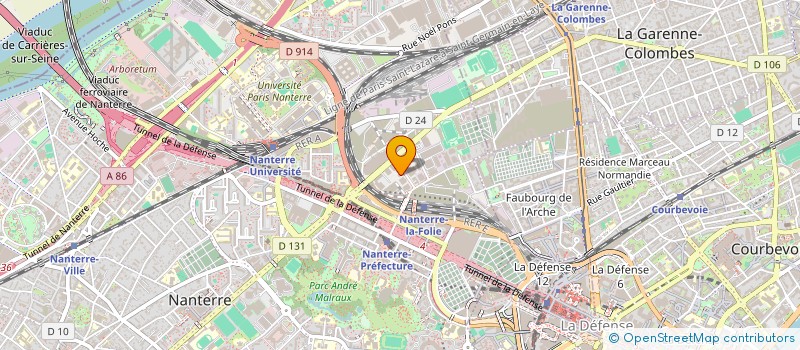 localisation de l'entreprise TACTIS DISTRIBUTION à NANTERRE