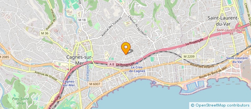 localisation de l'entreprise TAD 1 à CAGNES-SUR-MER