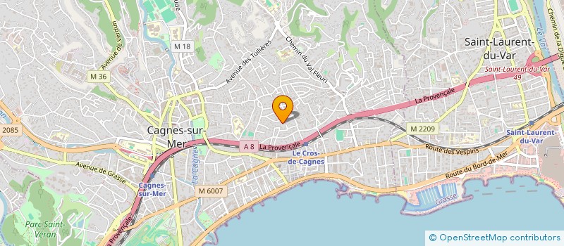 localisation de l'entreprise TAD 29 à CAGNES-SUR-MER