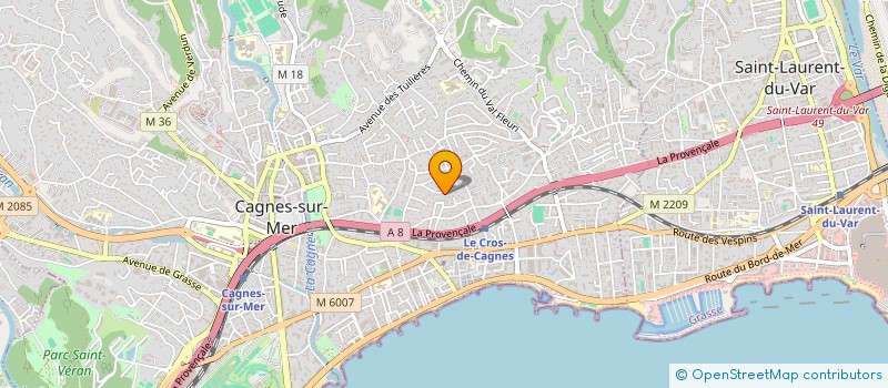 localisation de l'entreprise TAD à CAGNES-SUR-MER