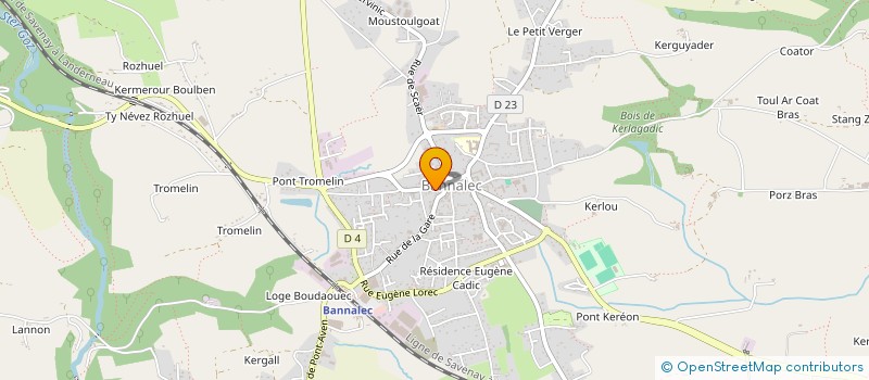 localisation de l'entreprise TAD COZ  BANNALEC