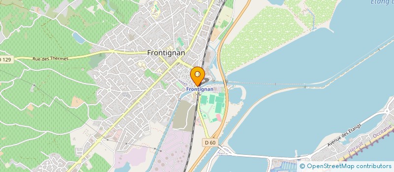 localisation de l'entreprise TAD ELEC à FRONTIGNAN