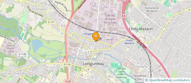localisation de l'entreprise TAD SYSTEME à LONGJUMEAU