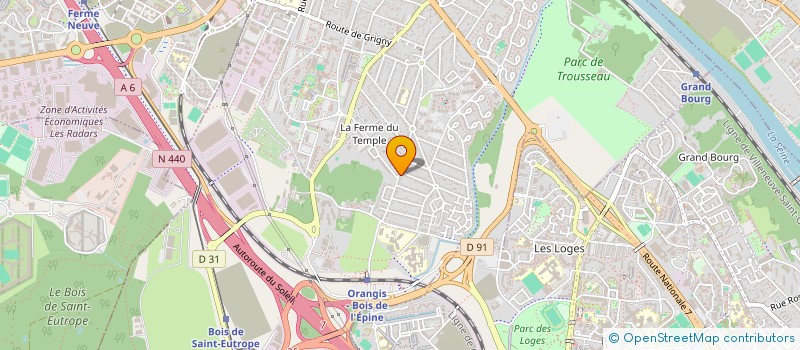 localisation de l'entreprise TAD VTC à RIS-ORANGIS