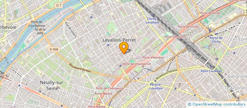 localisation de l'entreprise TADELCOM à LEVALLOIS-PERRET