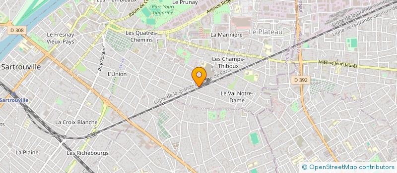 localisation de l'entreprise TADJER 5  SARTROUVILLE