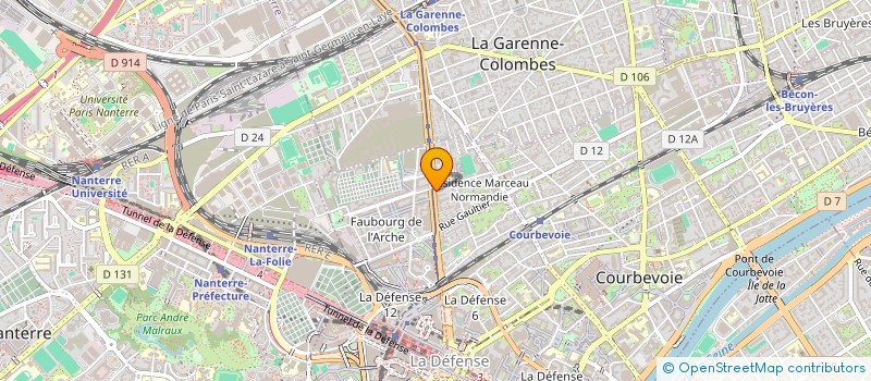 localisation de l'entreprise TADLAMOVE à COURBEVOIE