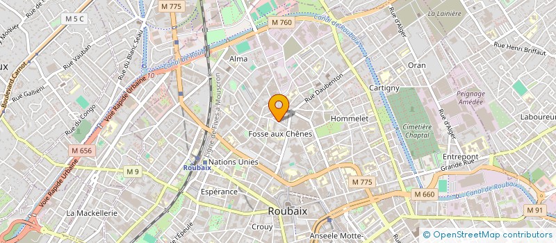 localisation de l'entreprise TADP  ROUBAIX