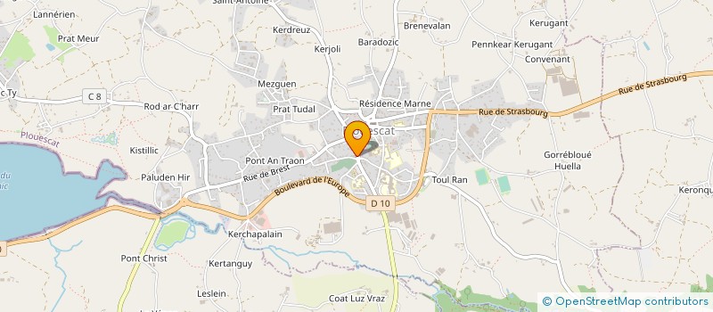 localisation de l'entreprise TAE KWON DO CLUB PLOUESCAT  PLOUESCAT