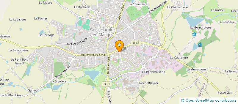 localisation de l'entreprise TAE KWON DO DE SAINT MACAIRE EN MAUGES à SEVREMOINE