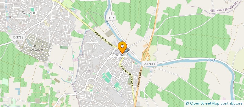 localisation de l'entreprise TAE KWONDO MAIN HO SERIGNAN  SERIGNAN