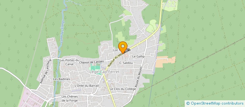 localisation de l'entreprise TAEDA CONSEILS  LEGE-CAP-FERRET