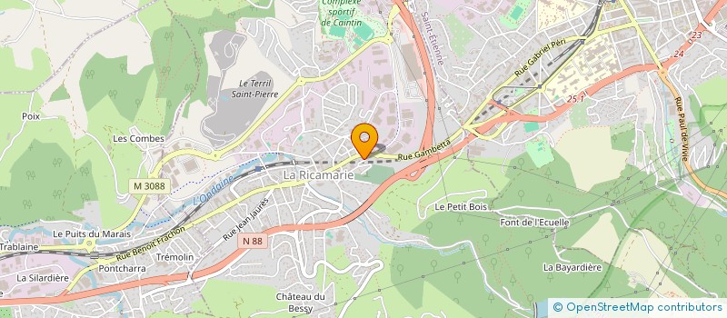 localisation de l'entreprise TAEKWON DO-CLUB DE LA RICAMARIE  LA RICAMARIE