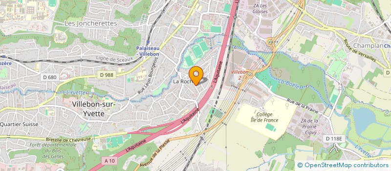 localisation de l'entreprise TAEKWONDO CLUB DE VILLEBON à VILLEBON-SUR-YVETTE
