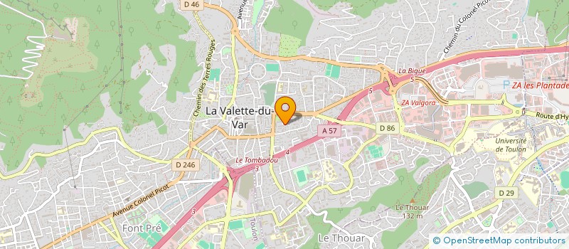 localisation de l'entreprise TAEKWONDO CLUB VALETTOIS à LA VALETTE-DU-VAR