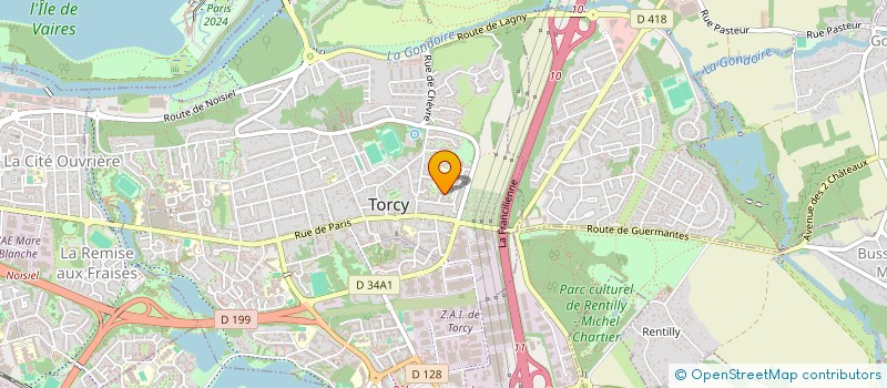 localisation de l'entreprise TAEKWONDO HAPKIDO CLUB DE CRECY-LA-CHAPELLE (ET ARTS MARTIAUX DIVERS) à TORCY