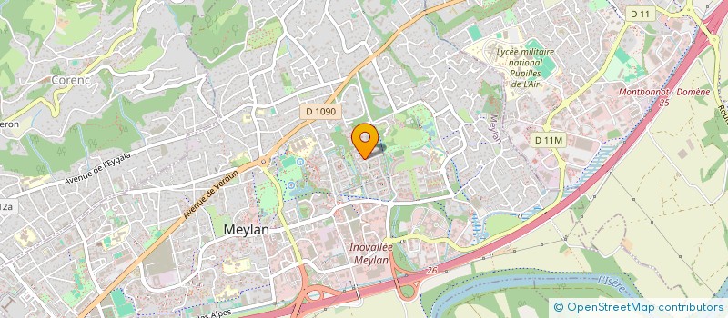 localisation de l'entreprise TAEKWONDO MEYLAN  MONTBONNOT-SAINT-MARTIN