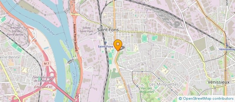 localisation de l'entreprise TAEKWONDO VILLEURBANNE ACADEMIE  VAULX-EN-VELIN