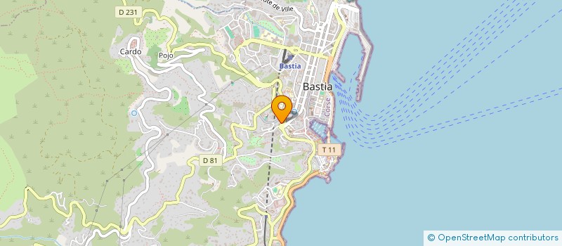 localisation de l'entreprise TAELISSIA à BASTIA