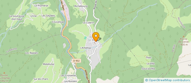 localisation de l'entreprise TAF 74  LE BIOT