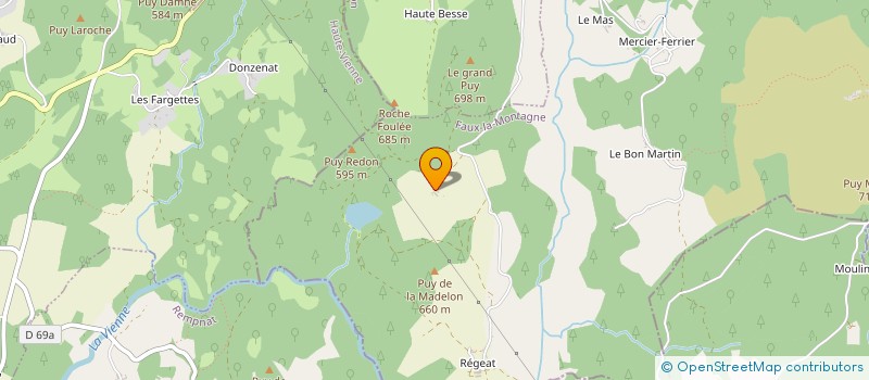 localisation de l'entreprise TAF à FAUX LA MONTAGNE