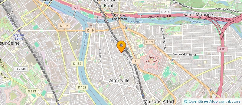 localisation de l'entreprise TAF à ALFORTVILLE
