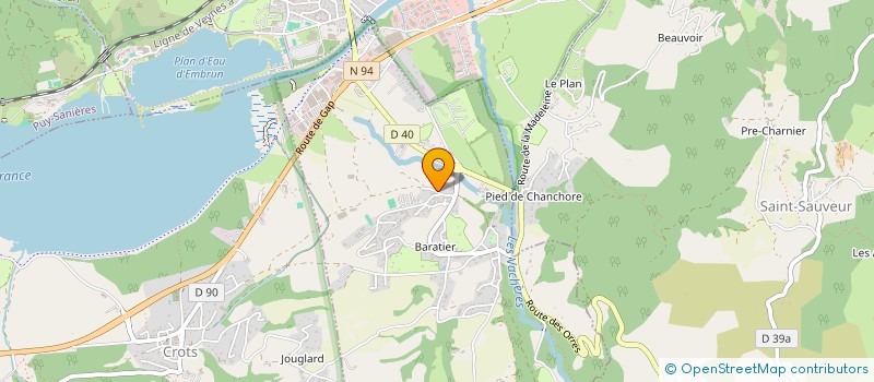 localisation de l'entreprise TAF  BARATIER