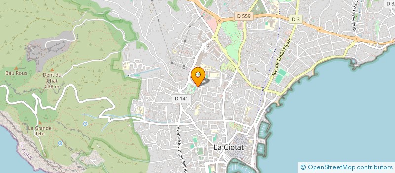 localisation de l'entreprise TAF BTP  LA CIOTAT