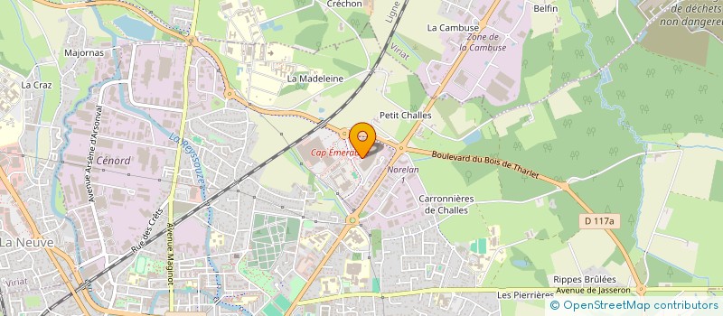 localisation de l'entreprise TAF EMERAUDE à BOURG-EN-BRESSE