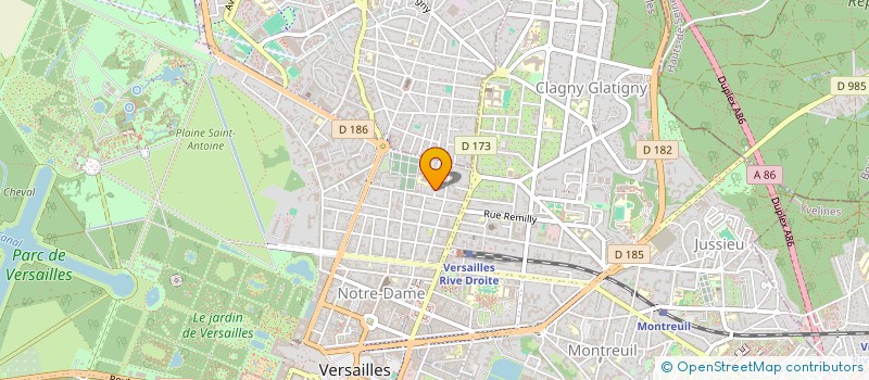 localisation de l'entreprise TAF TECHNOLOGIES à VERSAILLES