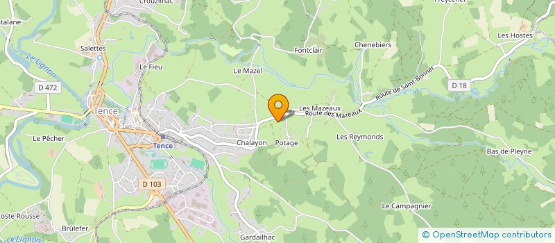 localisation de l'entreprise TAFABEL  TENCE