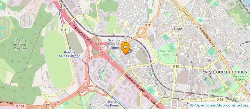 localisation de l'entreprise TAFADINE LOGISTIC  EVRY-COURCOURONNES