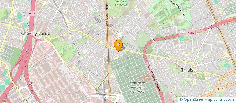 localisation de l'entreprise TAFAT SOLUTION TRANSPORT  THIAIS