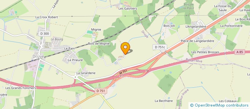 localisation de l'entreprise TAFF'IMMO  DRUYE